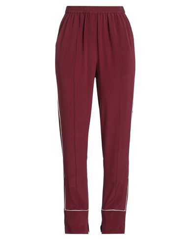 Shop Golden Goose Woman Pants Burgundy Size S Silk In Red