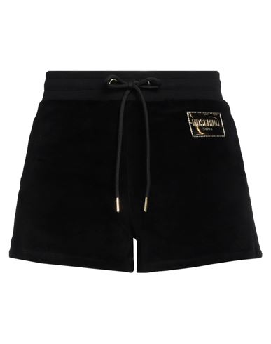 Moschino Woman Shorts & Bermuda Shorts Black Size L Cotton, Polyester, Elastane In Transparent