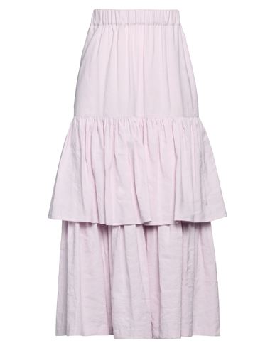 Shop Golden Goose Woman Maxi Skirt Pink Size S Linen, Cotton
