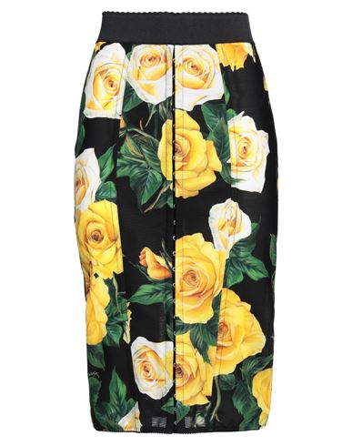 Dolce & Gabbana Woman Midi Skirt Black Size 6 Polyamide, Elastane