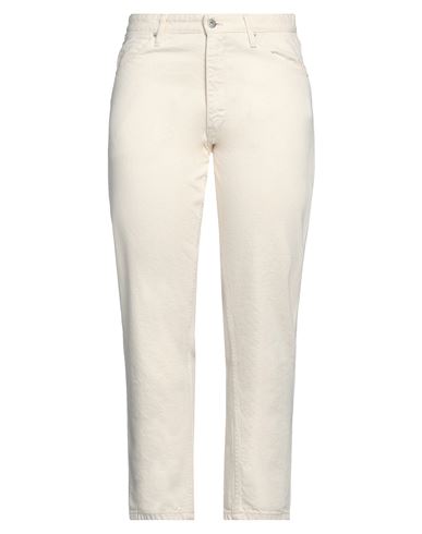 Shop Jil Sander Woman Jeans Ivory Size 30 Cotton In White
