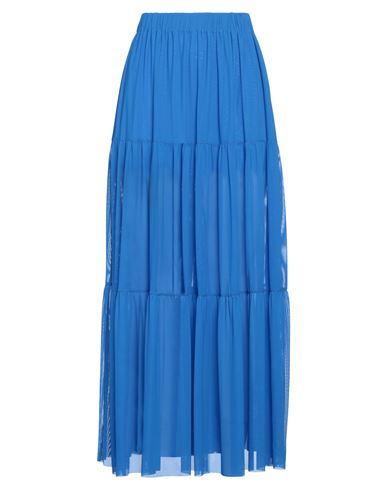 Fisico Woman Maxi Skirt Blue Size M Polyamide, Elastane