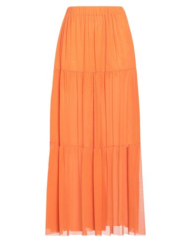 Fisico Woman Maxi Skirt Orange Size S Polyamide, Elastane