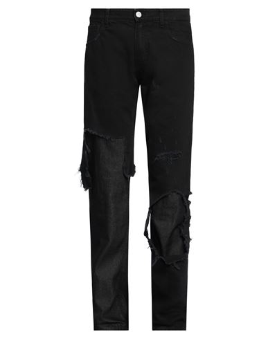 Shop Raf Simons Man Jeans Black Size 32 Cotton, Polyester