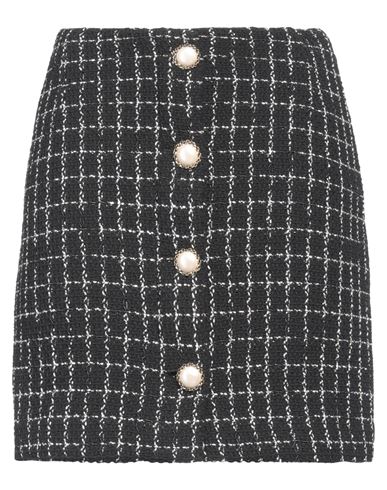 Shop Pinko Woman Mini Skirt Black Size 12 Cotton, Polyester, Polyamide, Viscose