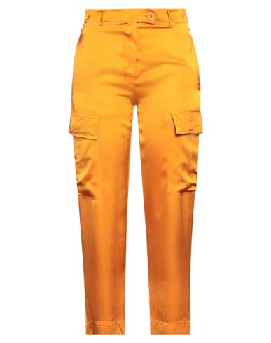 Brand Unique Woman Pants Orange Size 1 Viscose