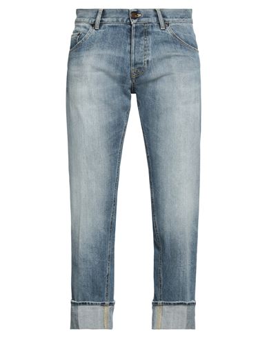 Shop Pt Torino Man Jeans Blue Size 32 Cotton, Elastane