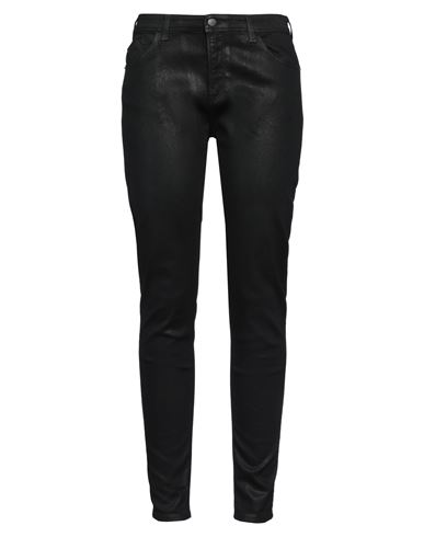 Emporio Armani Woman Jeans Black Size 32 Cotton, Elastomultiester, Elastane