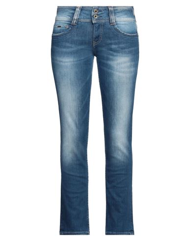 Pepe Jeans Woman Jeans Blue Size 27w-30l Cotton, Polyester, Elastane