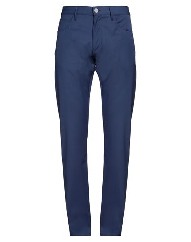 Shop Giorgio Armani Man Pants Blue Size 33 Virgin Wool