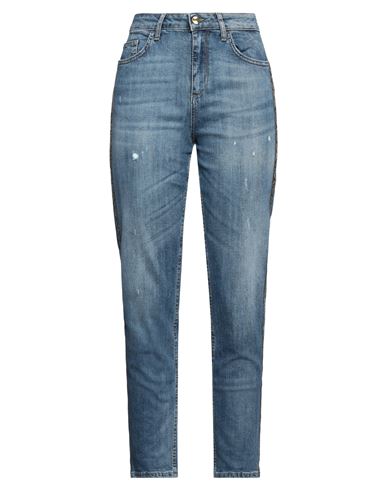 Liu •jo Woman Jeans Blue Size 31w-30l Cotton, Elastane