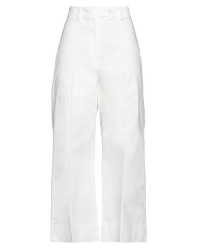 Shop Stella Jean Woman Pants White Size 6 Cotton