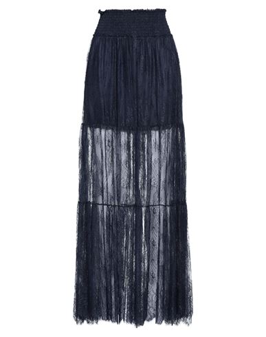 Ermanno Scervino Woman Maxi Skirt Midnight Blue Size 12 Polyamide In Multi