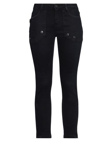 Zadig & Voltaire Woman Jeans Midnight Blue Size 30 Cotton, Polyester, Elastane, Cowhide In Black