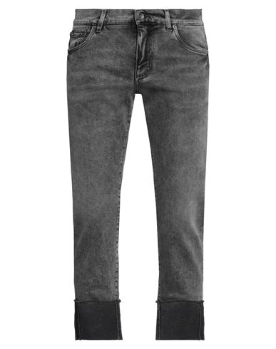 Shop Dolce & Gabbana Man Jeans Steel Grey Size 34 Cotton, Elastane