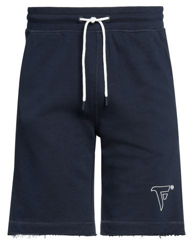 Shop Fred Mello Man Shorts & Bermuda Shorts Midnight Blue Size Xxl Cotton