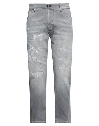 Shop Liu •jo Man Man Jeans Grey Size 34 Cotton, Elastane