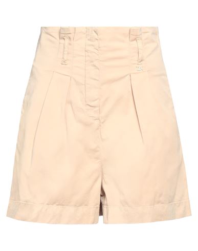 Dx Collection Woman Shorts & Bermuda Shorts Sand Size Xs Cotton, Elastane In Neutral