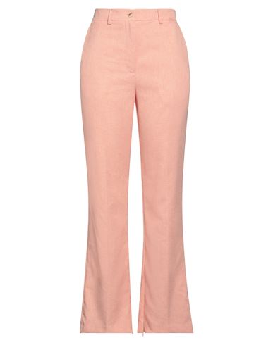 Vicolo Woman Pants Salmon Pink Size M Polyester In Pink