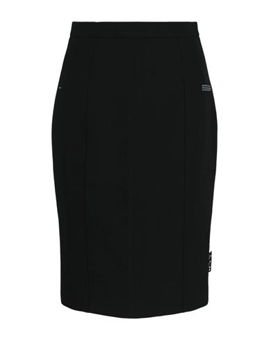 Off-white Tailored Pencil Skirt Woman Midi Skirt Black Size 6 Polyester, Virgin Wool, Polyamide