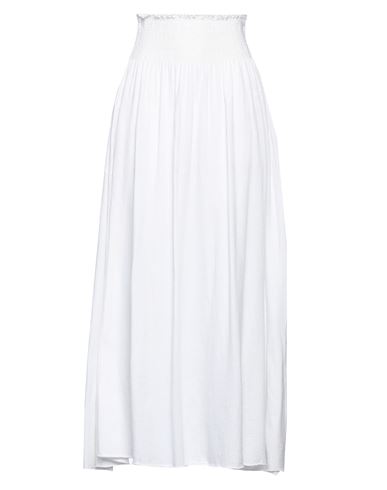 Zadig & Voltaire Woman Maxi Skirt White Size M/l Cotton