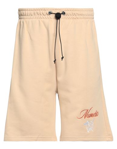 Shop Numero 00 Man Shorts & Bermuda Shorts Beige Size M Cotton