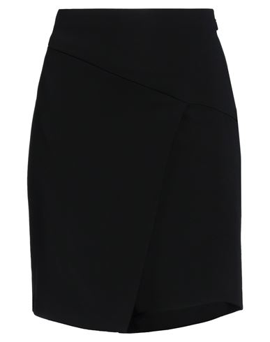 Versace Woman Mini Skirt Black Size 6 Wool, Viscose, Elastane