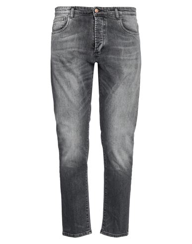 Shop Officina 36 Man Jeans Steel Grey Size 38 Cotton, Lycra