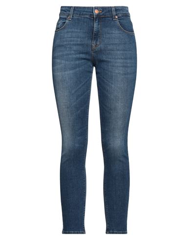 Woman Jeans Blue Size 29W-32L Cotton, Elastane