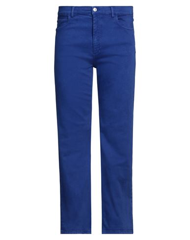 Shop Marni Man Jeans Bright Blue Size 33 Cotton, Elastane