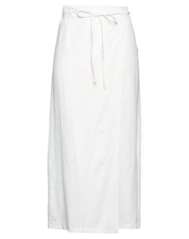 Haveone Woman Maxi Skirt White Size Xs Viscose, Linen