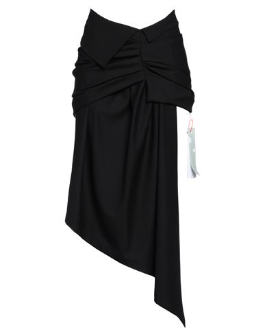 Shop Off-white Woman Mini Skirt Black Size 4 Polyester, Virgin Wool, Elastane