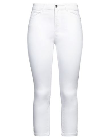 Shop Guess Woman Pants White Size 27 Tencel Lyocell, Cotton, Elastomultiester, Elastane