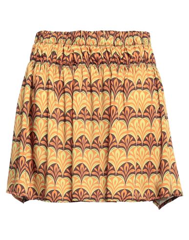 Shop Kate By Laltramoda Woman Mini Skirt Orange Size M Polyester