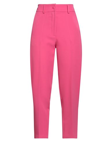 Haveone Woman Pants Fuchsia Size L Polyester, Elastane In Pink