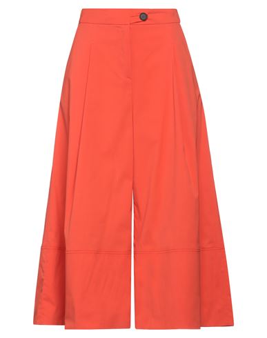 Shop Liviana Conti Woman Pants Orange Size 4 Cotton, Polyamide, Elastane
