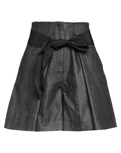 Shop Gina Gorgeous Woman Denim Shorts Black Size 8 Cotton, Polyester, Elastane, Viscose