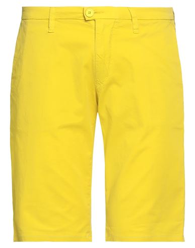 Drykorn Man Shorts & Bermuda Shorts Yellow Size 33w-34l Cotton, Elastane In Yellow