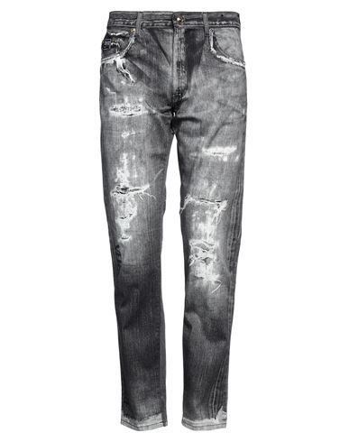 Shop Versace Jeans Couture Man Pants Grey Size 34 Cotton, Elastane