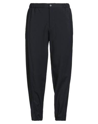 Emporio Armani Man Pants Midnight Blue Size 42 Virgin Wool In Black