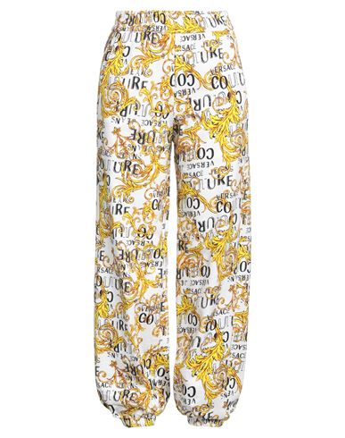Versace Jeans Couture Woman Pants White Size L Cotton In White