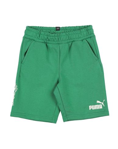 Puma Ess+ Mid 90s Shorts Tr B Toddler Boy Shorts & Bermuda Shorts Green Size 7 Cotton, Polyester In Green