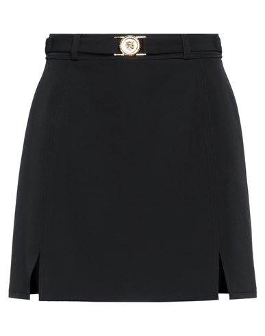 Just Cavalli Woman Mini Skirt Black Size 8 Polyester, Elastane In Black
