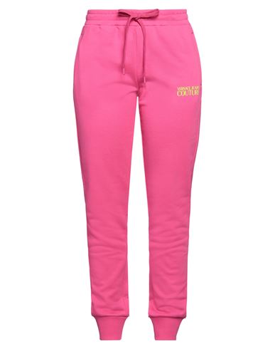 Shop Versace Jeans Couture Woman Pants Fuchsia Size Xl Cotton, Elastane In Pink