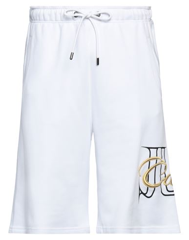 Shop Just Cavalli Man Shorts & Bermuda Shorts White Size Xxl Cotton