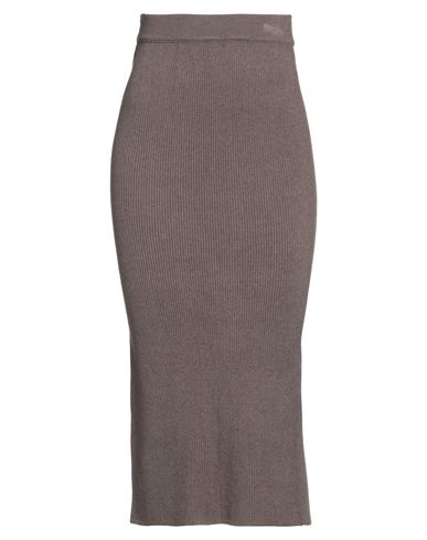 A PAPER KID A PAPER KID WOMAN MIDI SKIRT BROWN SIZE M VISCOSE, POLYESTER, POLYAMIDE 