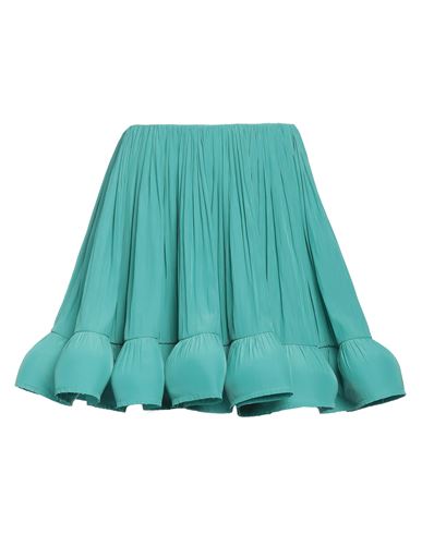 Lanvin Woman Mini Skirt Turquoise Size 2 Polyester In Green