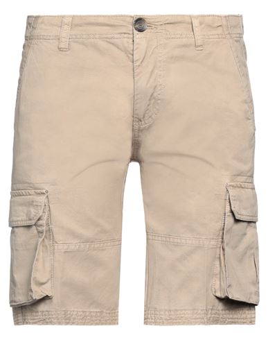 Shop Fred Mello Man Shorts & Bermuda Shorts Sand Size 32 Cotton In Beige