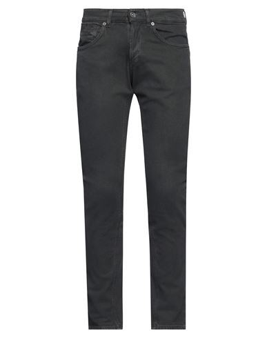 Shop Dondup Man Pants Lead Size 30 Cotton, Elastane In Grey