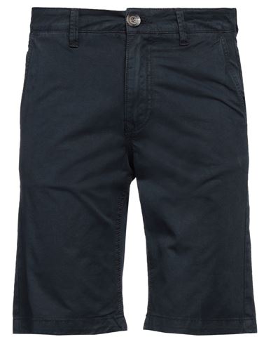 Shop Fred Mello Man Shorts & Bermuda Shorts Midnight Blue Size 30 Cotton